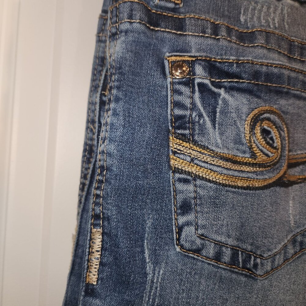SEVEN7 Brand Slim Boot Cut Jeans Size 6 Cowgirl Style - Picture 5 of 13
